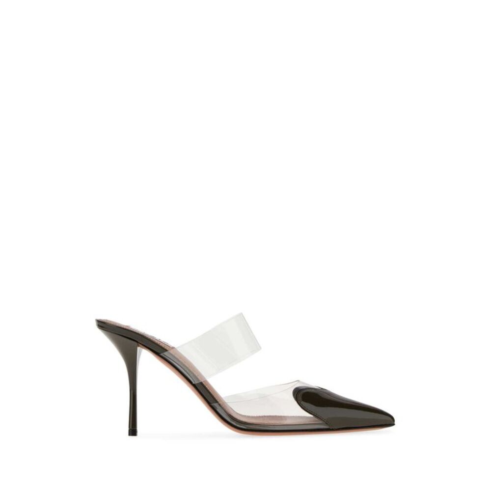 Alaia Women Two-Tone Pvc And Leather Mules